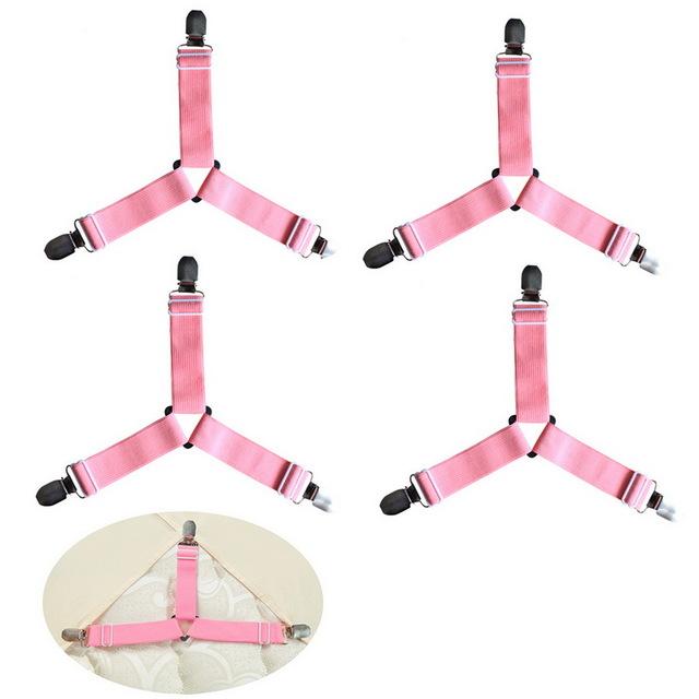 HoldTight - 4 Stück elastische Bettlakenspanner | Brehn