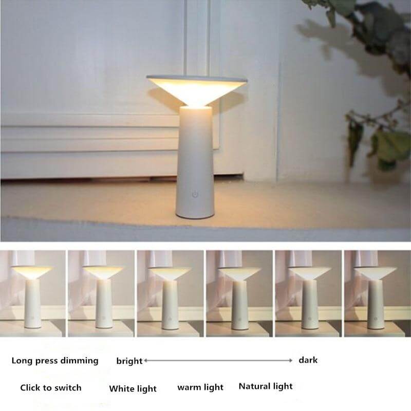 Touch Switch Aufladbare 3 Modi LED Dimmbare Schreibtischleselampe | Brehn