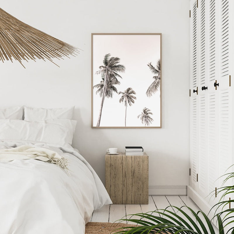 Palm Tree Landschaft Bohemian Stil - Leinwand Wandkunst Malerei