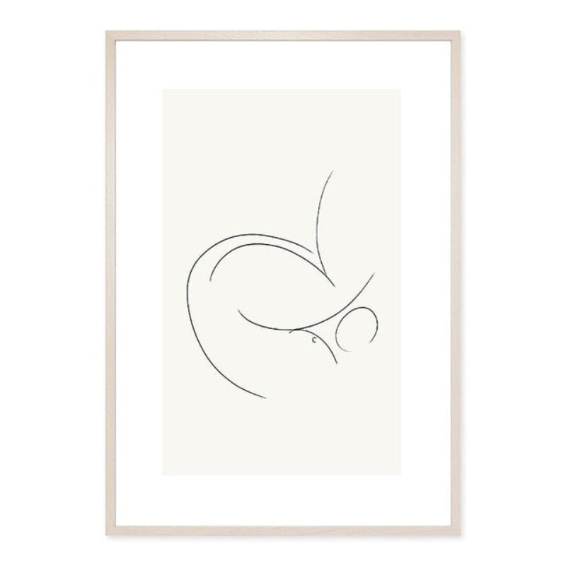 Minimalistische geometrische grafische abstrakte Galerie - Leinwand Wandkunst Gemälde