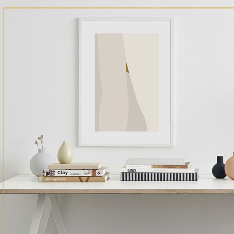 Minimalistische geometrische grafische abstrakte Galerie - Leinwand Wandkunst Gemälde