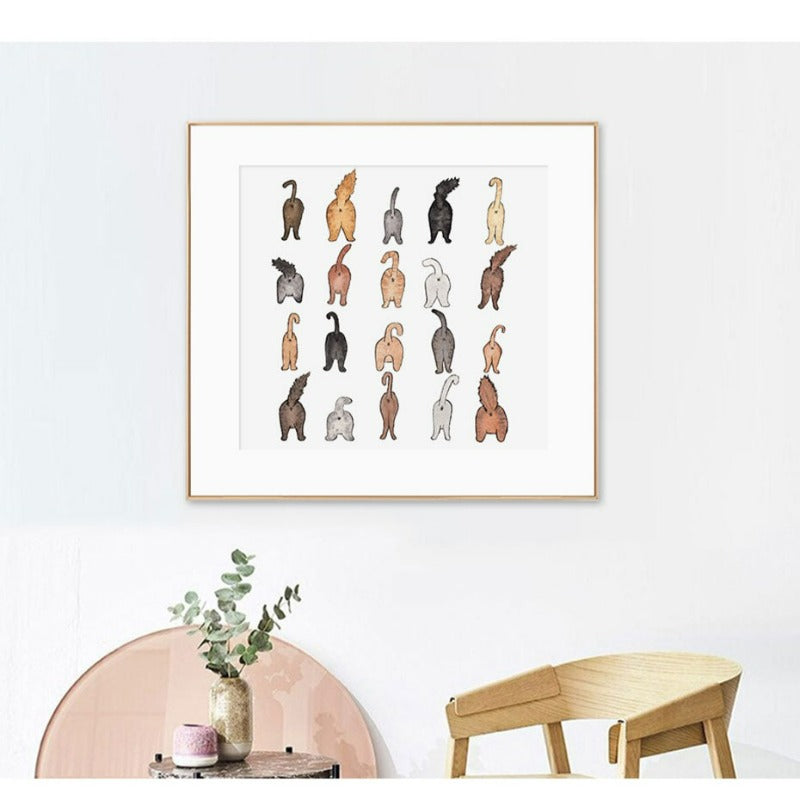 Katzen Von Back-Canvas Wandkunst Malerei