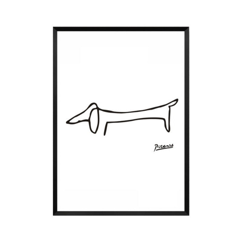 Tierskizzen - Leinwand Wandkunst Gemälde