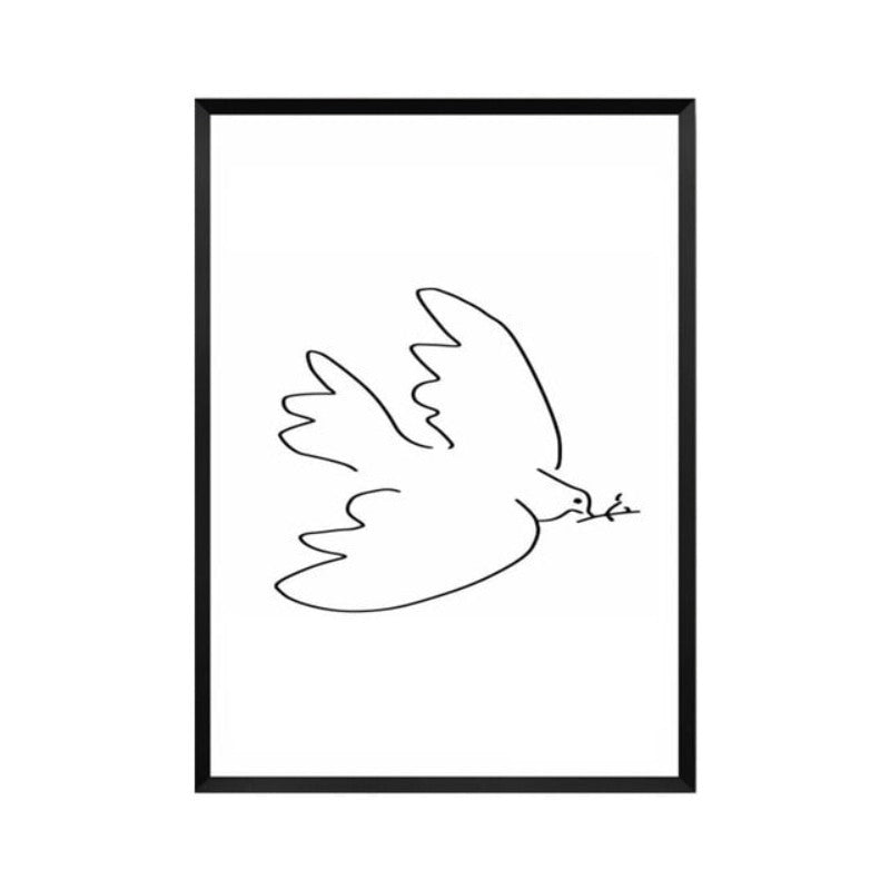 Tierskizzen - Leinwand Wandkunst Gemälde