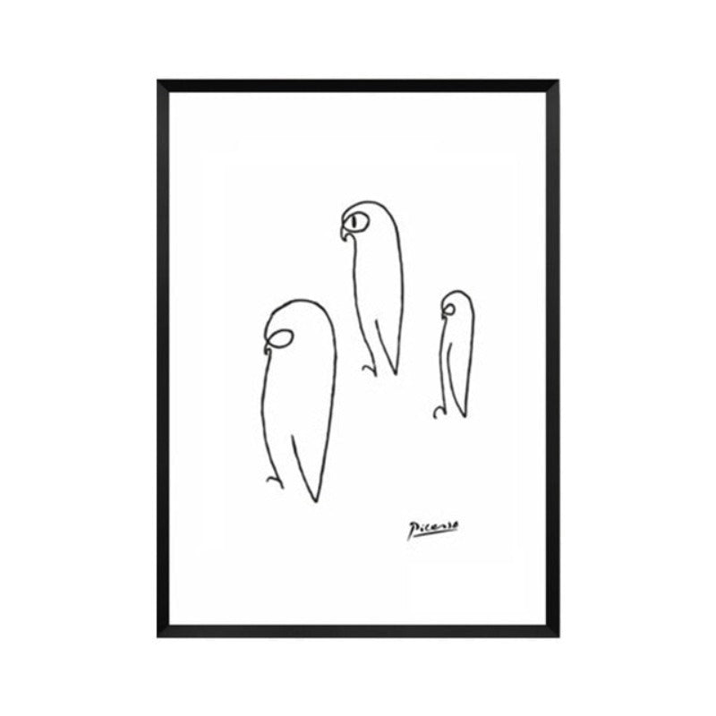 Tierskizzen - Leinwand Wandkunst Gemälde
