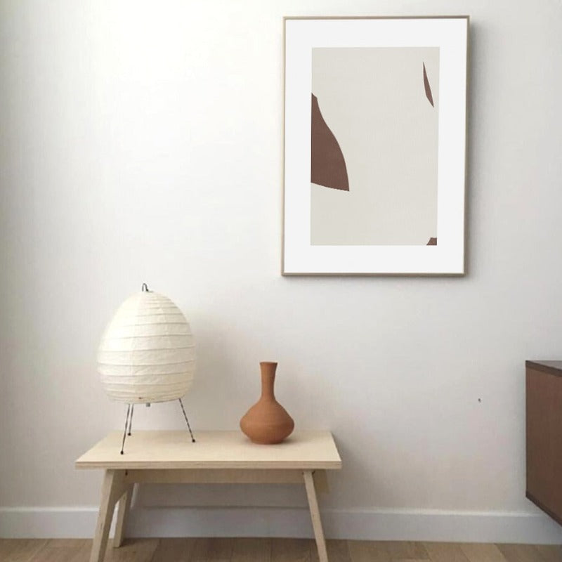 Minimalistische geometrische abstrakte Wandkunstbilder - Leinwand Wandkunst Malerei