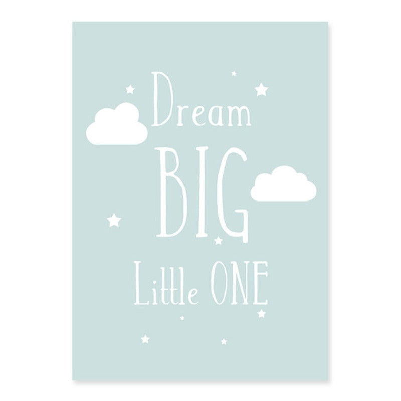 Dream Big Little One - Leinwand Wandkunst Gemälde