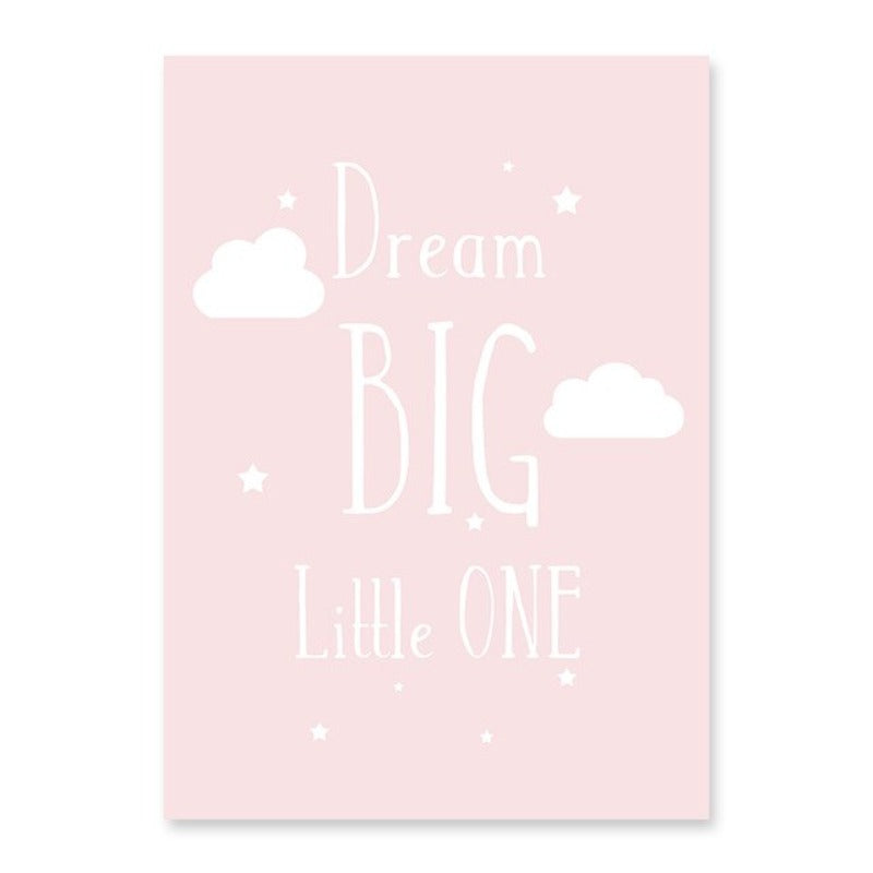 Dream Big Little One - Leinwand Wandkunst Gemälde