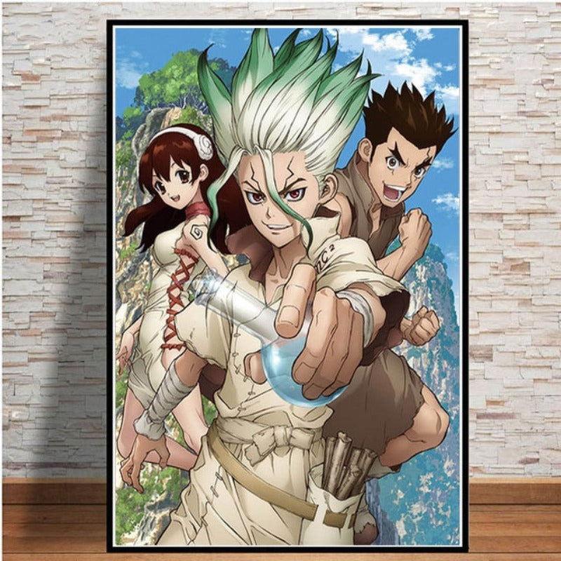 Anime Buddies - Leinwand Wandkunst Gemälde