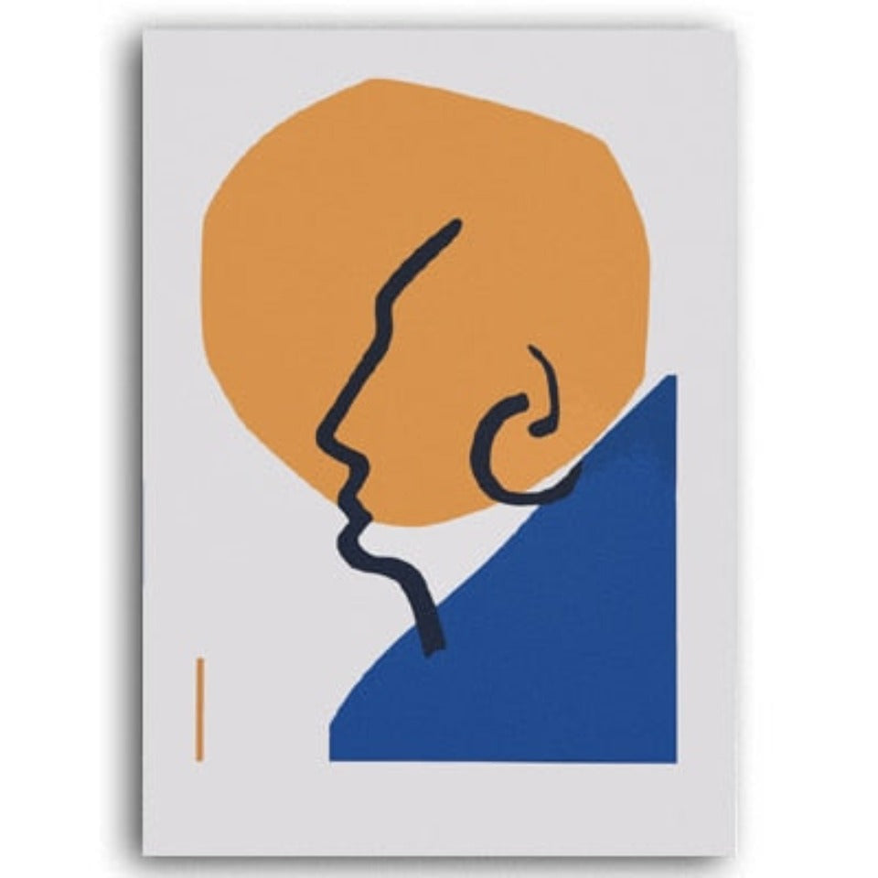 Skandinavische abstrakte Figurenlinien-Poster - Leinwandbild