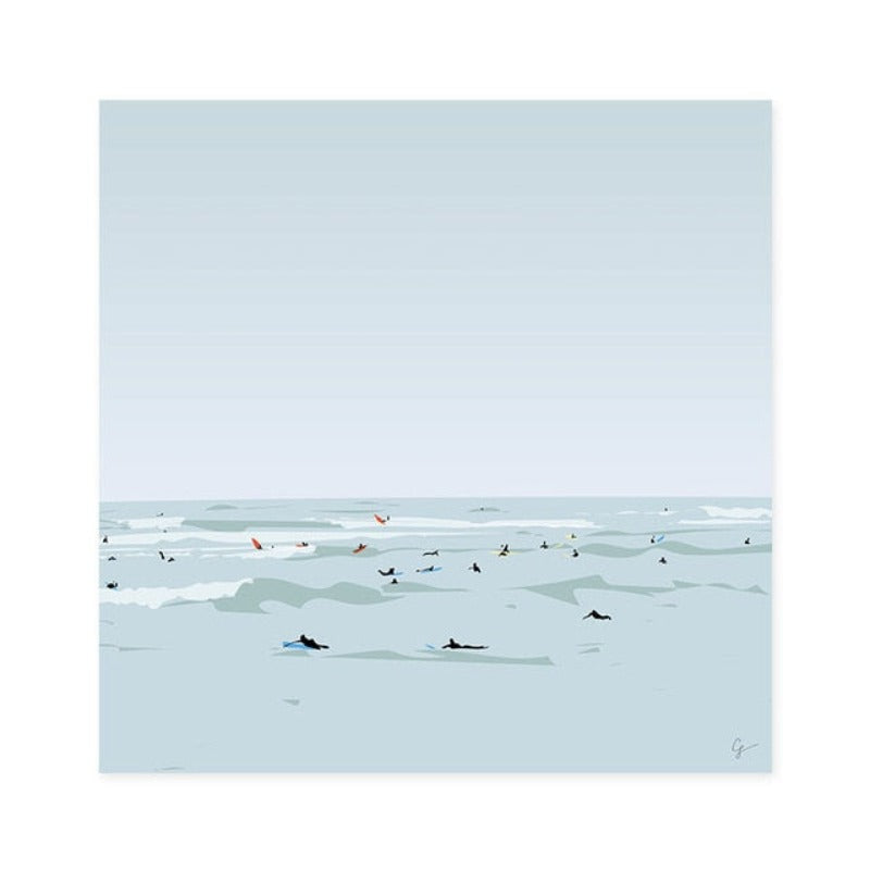 Dive In Ocean - Leinwand Wandkunst Gemälde