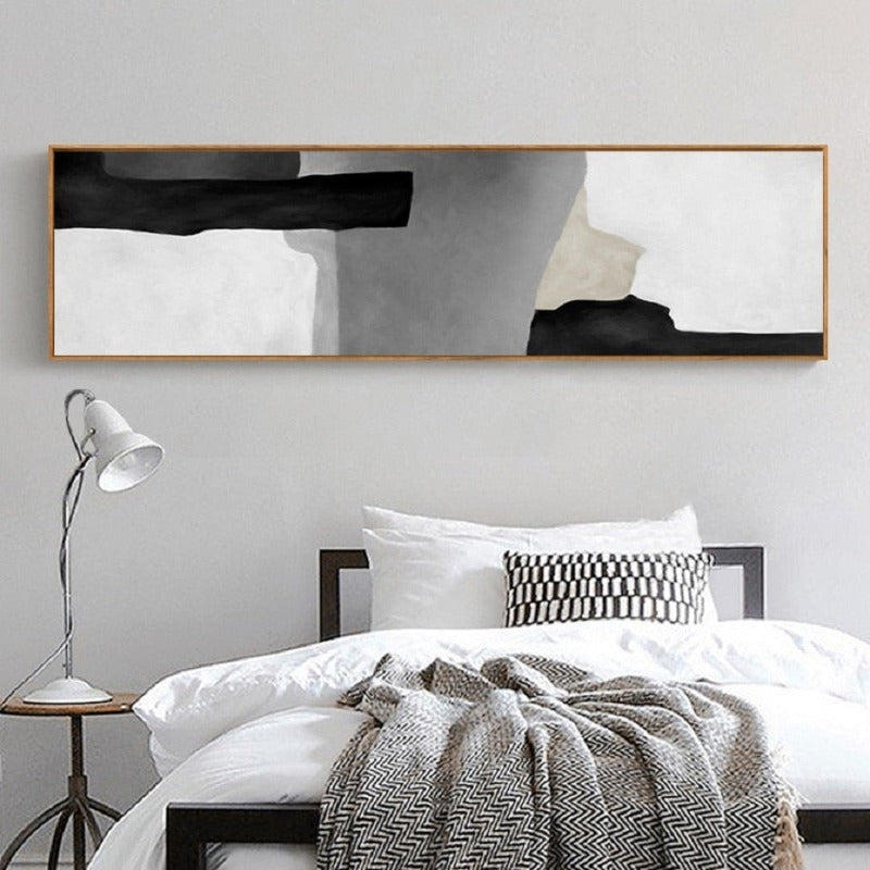 Grau in Schattierungen - Leinwand Wandkunst Gemälde