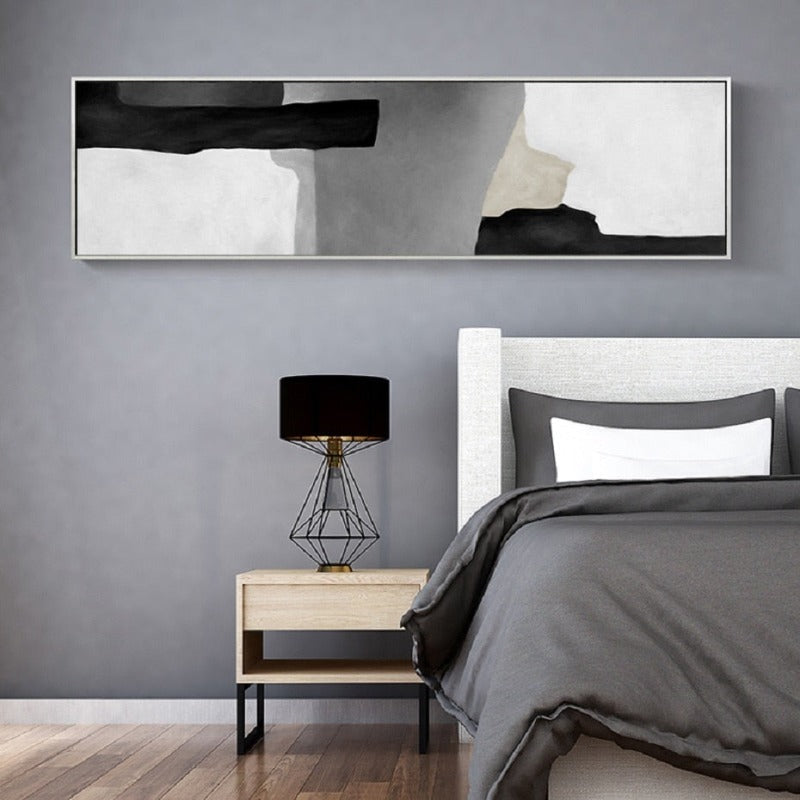 Grau in Schattierungen - Leinwand Wandkunst Gemälde