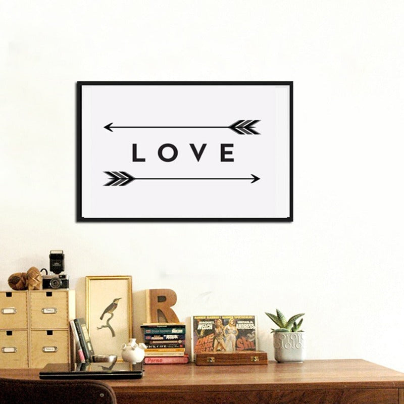 Liebe Pfeil-Druck - Canvas Wandkunst Malerei