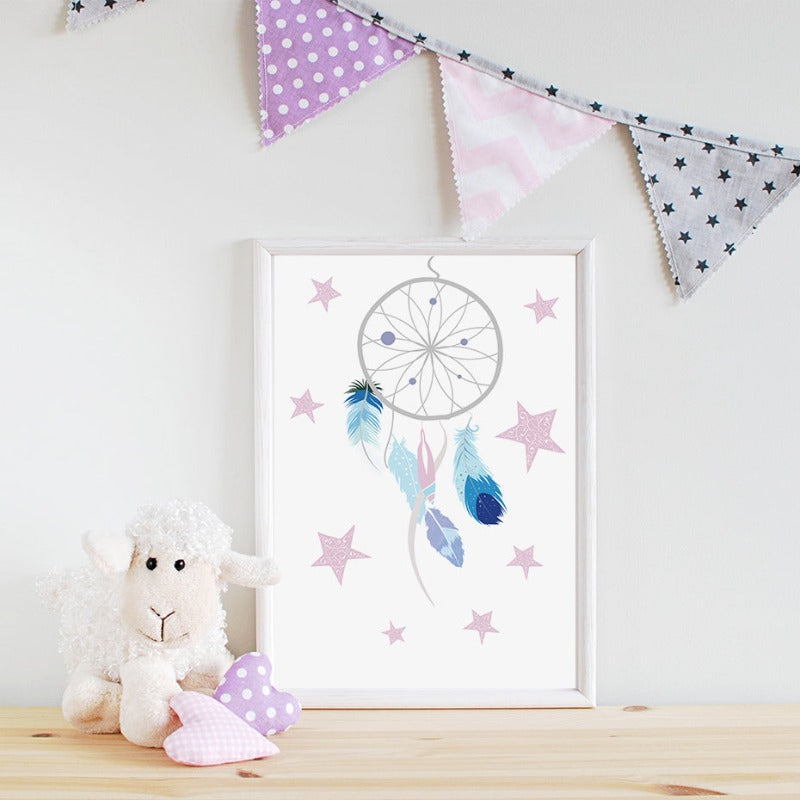 Boho Traumfänger - Leinwand Wandkunst Gemälde