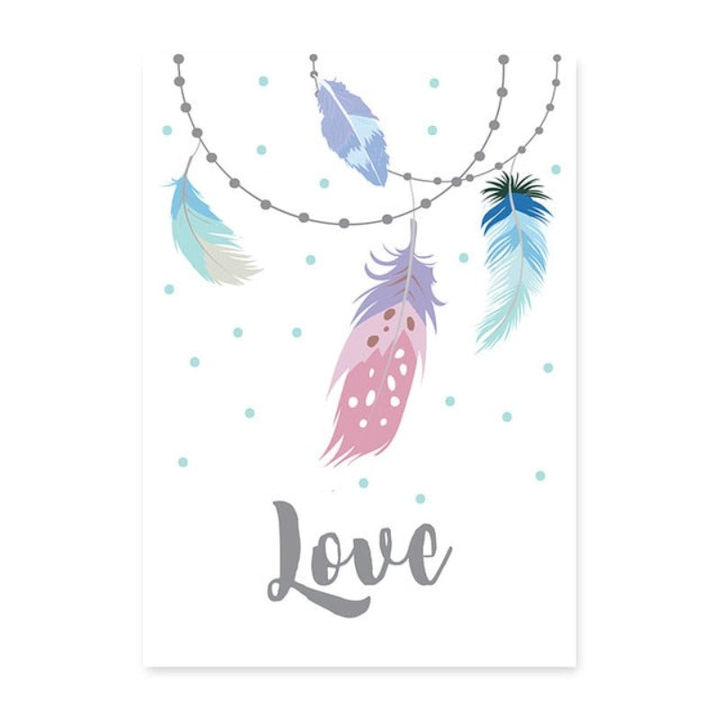 Boho Traumfänger - Leinwand Wandkunst Gemälde