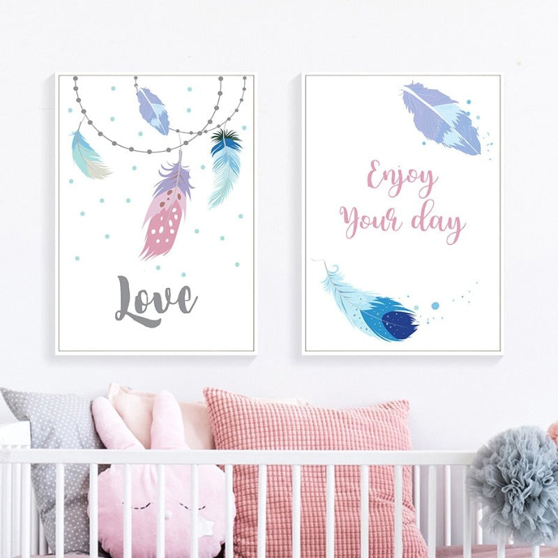 Boho Traumfänger - Leinwand Wandkunst Gemälde