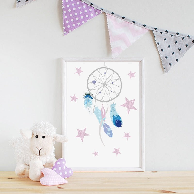 Boho Traumfänger - Leinwand Wandkunst Gemälde