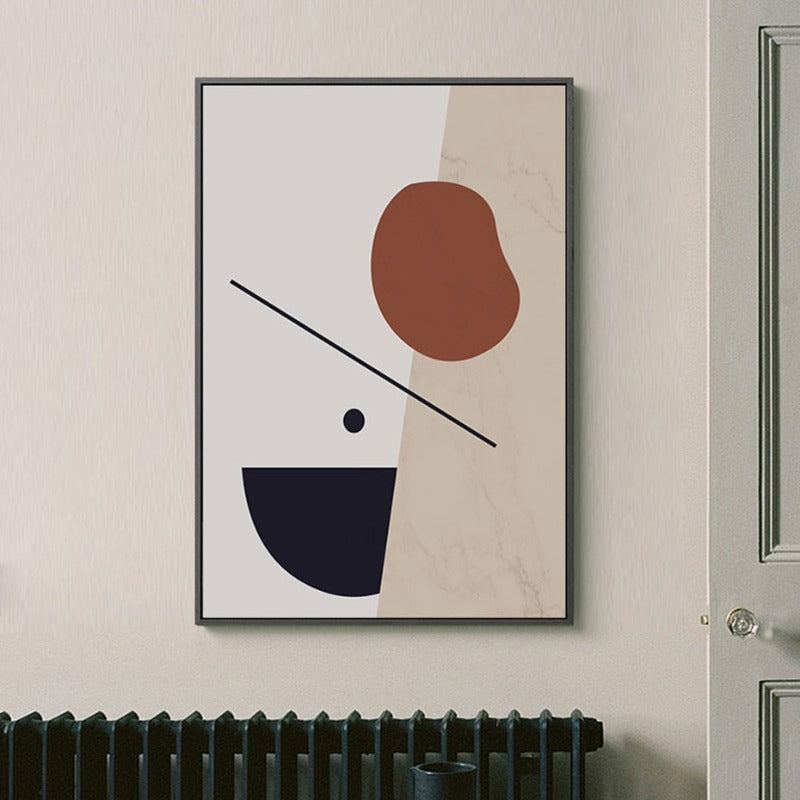 Geometrisches Farbblock - Leinwand Wandkunst Malerei