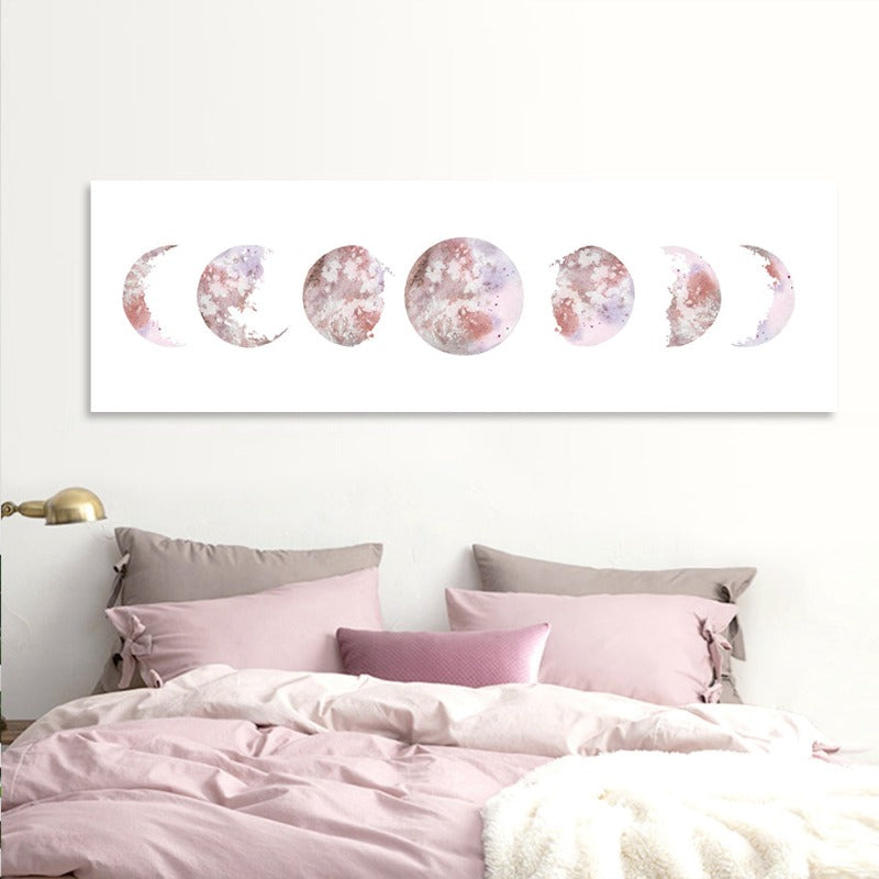 Moderne Raum Verschiedene Mondphasen Drucke - Leinwand Wandkunst Malerei