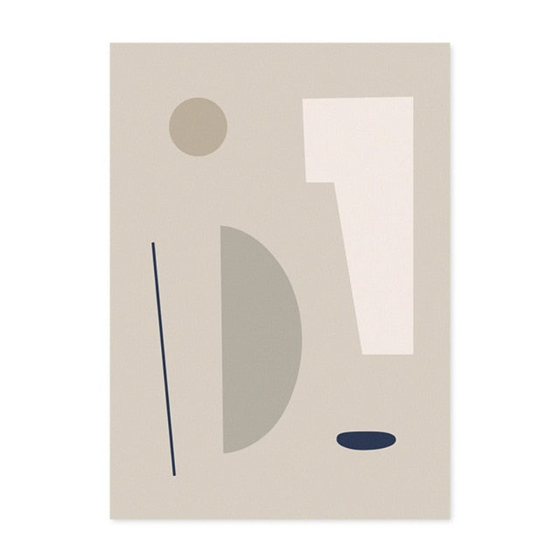 Moderne Trend Geometrische Abstrakte Farbblock - Leinwand Wand Kunst Malerei