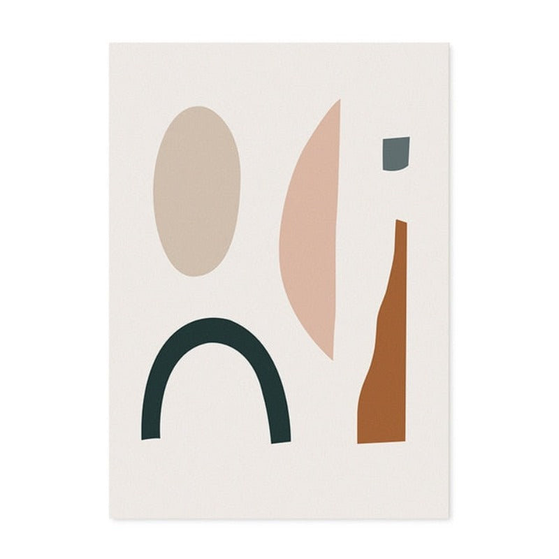 Moderne Trend Geometrische Abstrakte Farbblock - Leinwand Wand Kunst Malerei