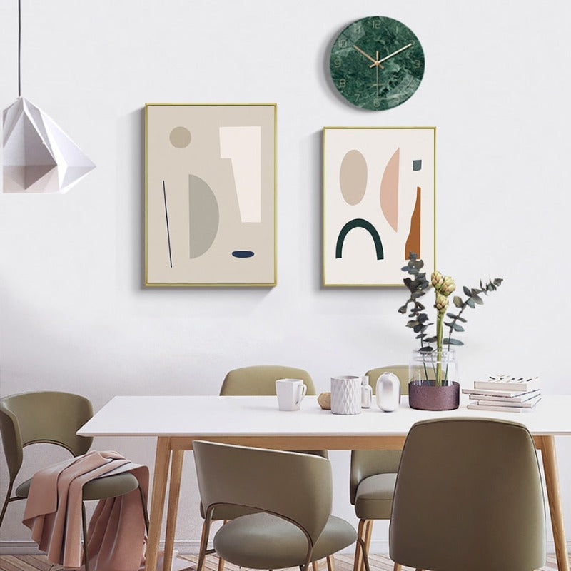 Moderne Trend Geometrische Abstrakte Farbblock - Leinwand Wand Kunst Malerei