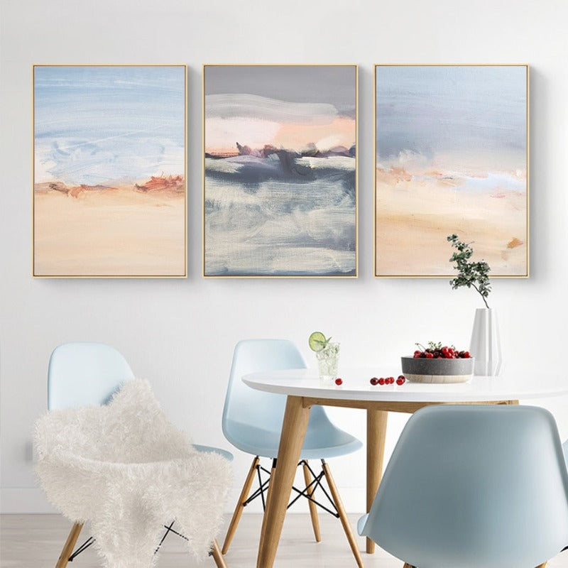 Abstrakte Meereslandschaft - Leinwand Wandkunst Malerei