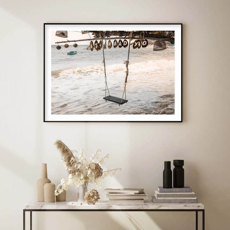 Himmlischer Strand - Leinwand Wandkunst Malerei