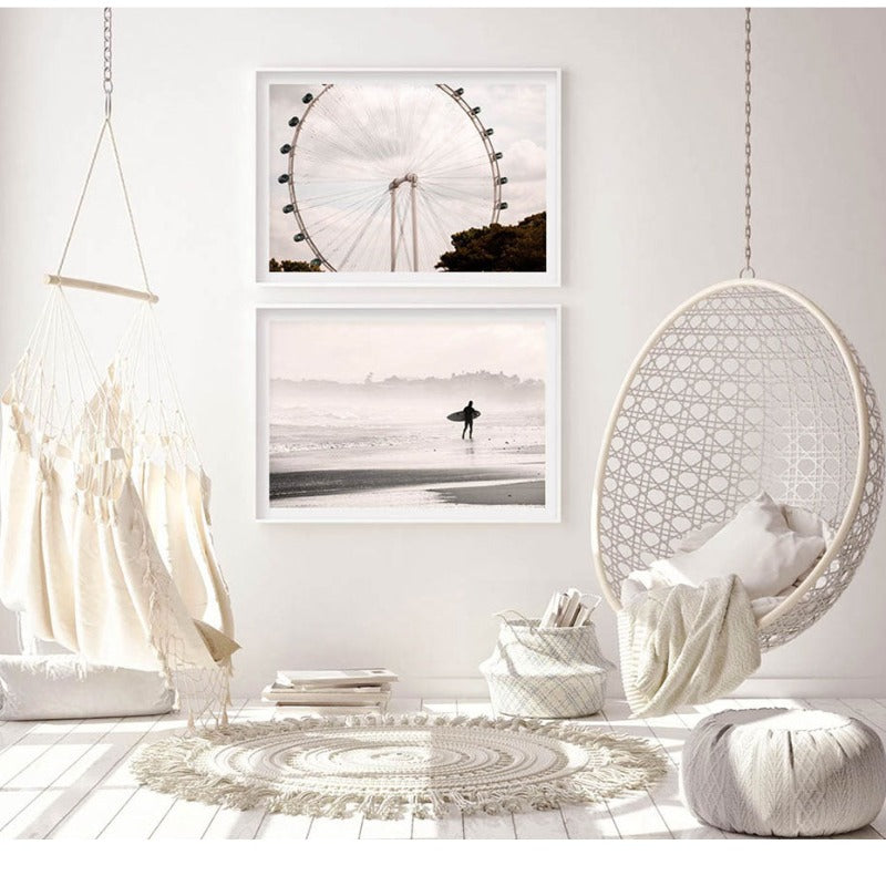 Himmlischer Strand - Leinwand Wandkunst Malerei