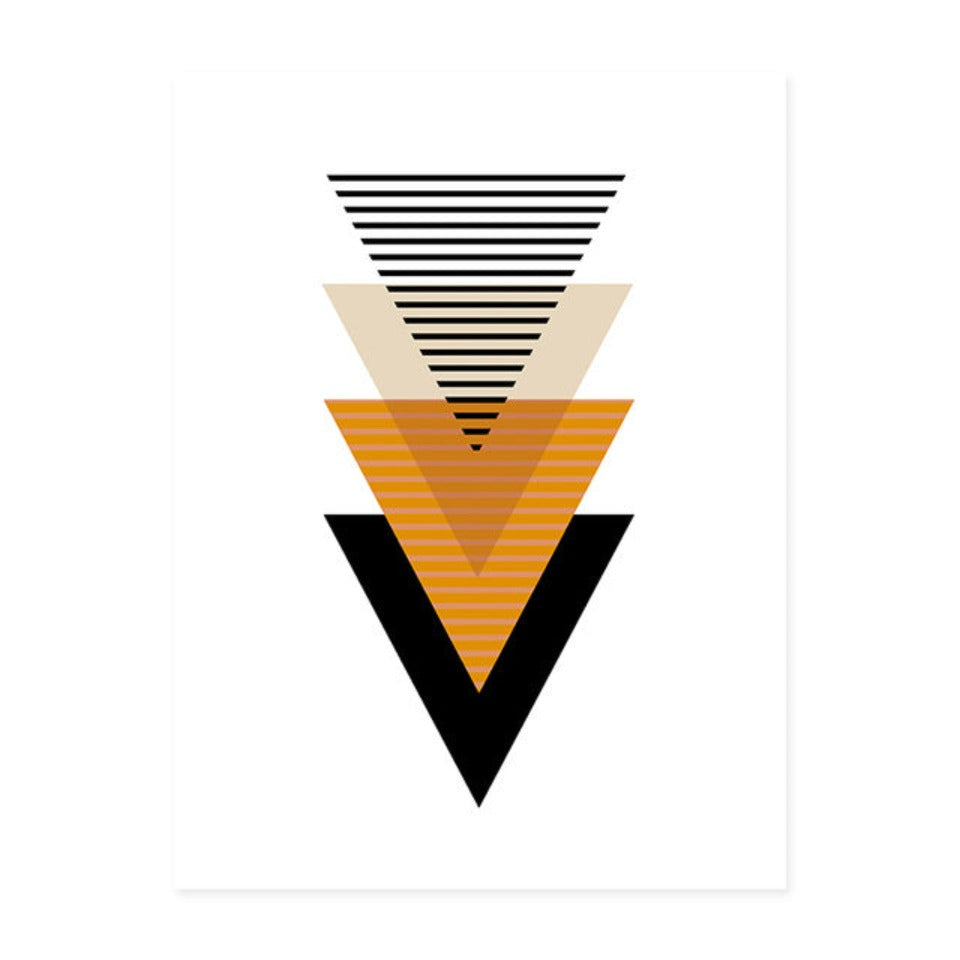 Skandinavische abstrakte geometrische Poster - Leinwandbilder