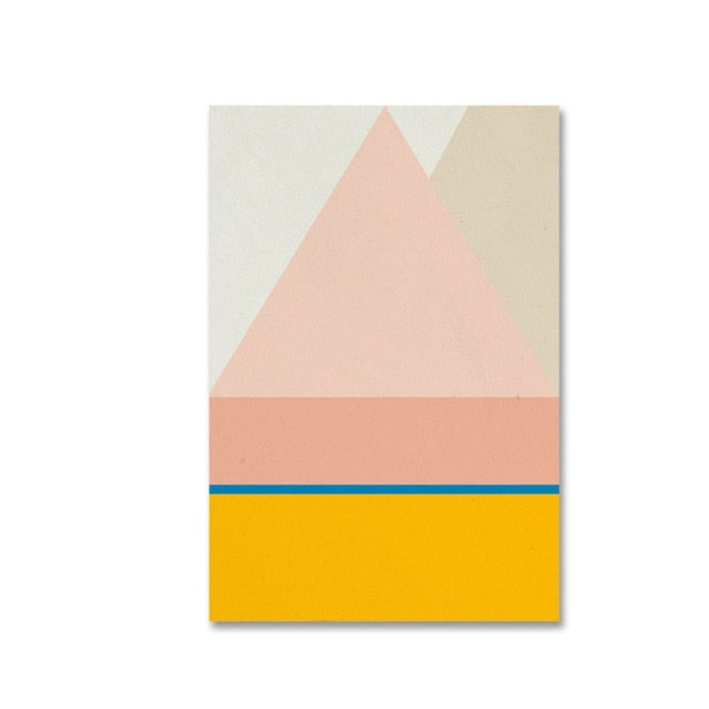 Skandinavische geometrische Drucke Poster Nordisch - Leinwandbild