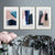 Marmor Blau Pink Drucke - Leinwand Wandkunst Malerei