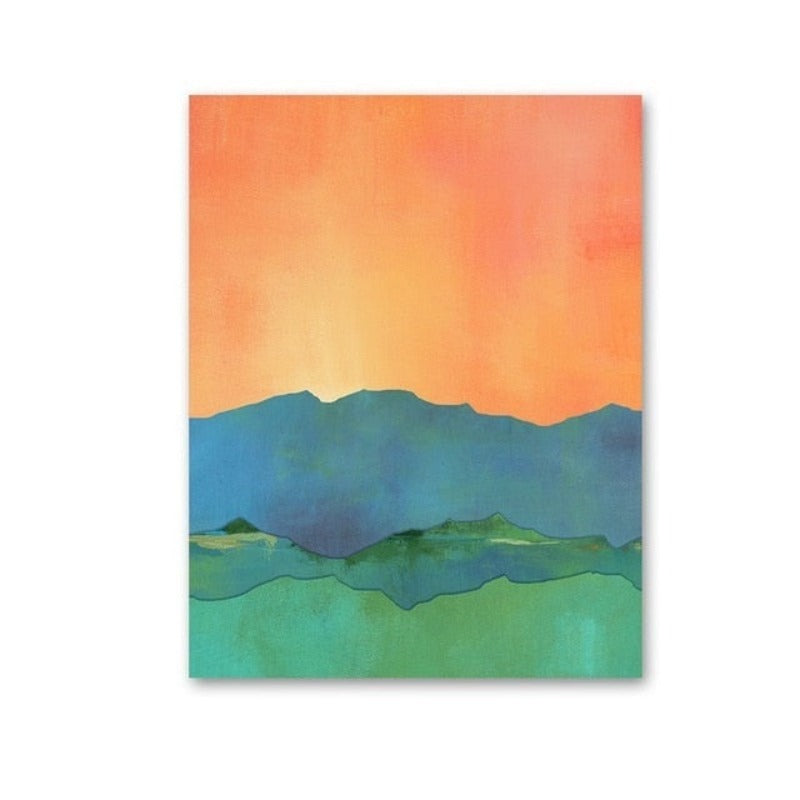 Lebendige Berge – Leinwandbild