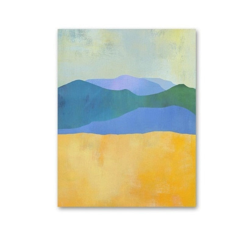 Lebendige Berge – Leinwandbild