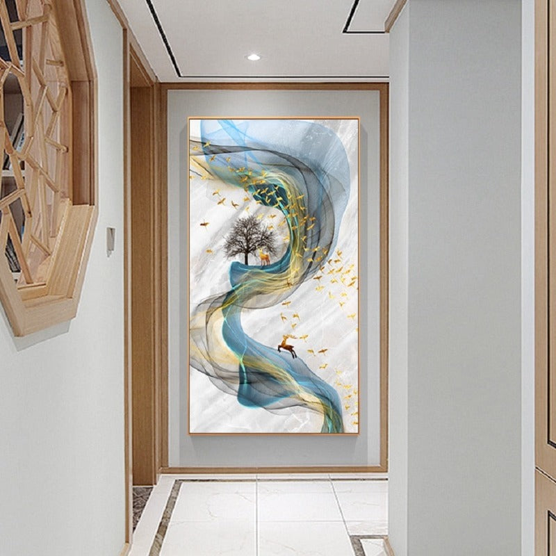 Reh im vollen Geist - Leinwand Wandkunst Malerei