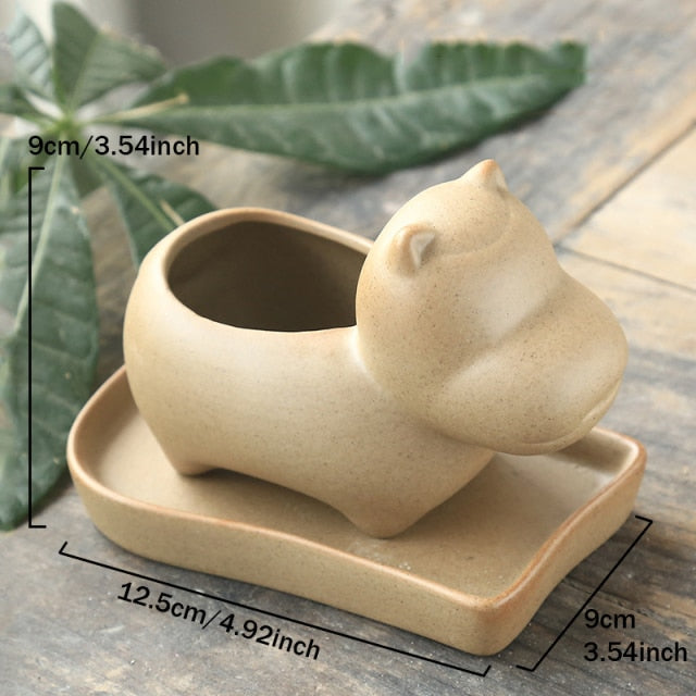 Elephant Minimalistische Keramik Blumentopf