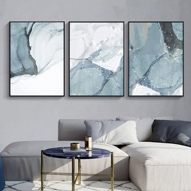 Nordischer Marmor – Leinwandbild