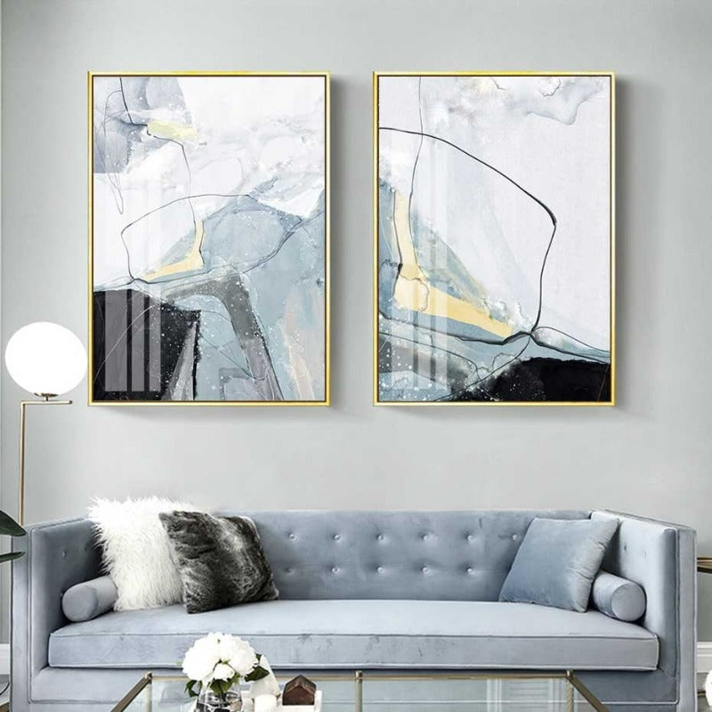 Nordischer Marmor – Leinwandbild