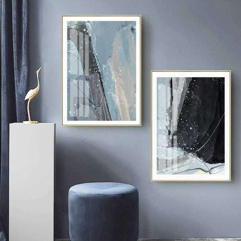 Nordischer Marmor – Leinwandbild