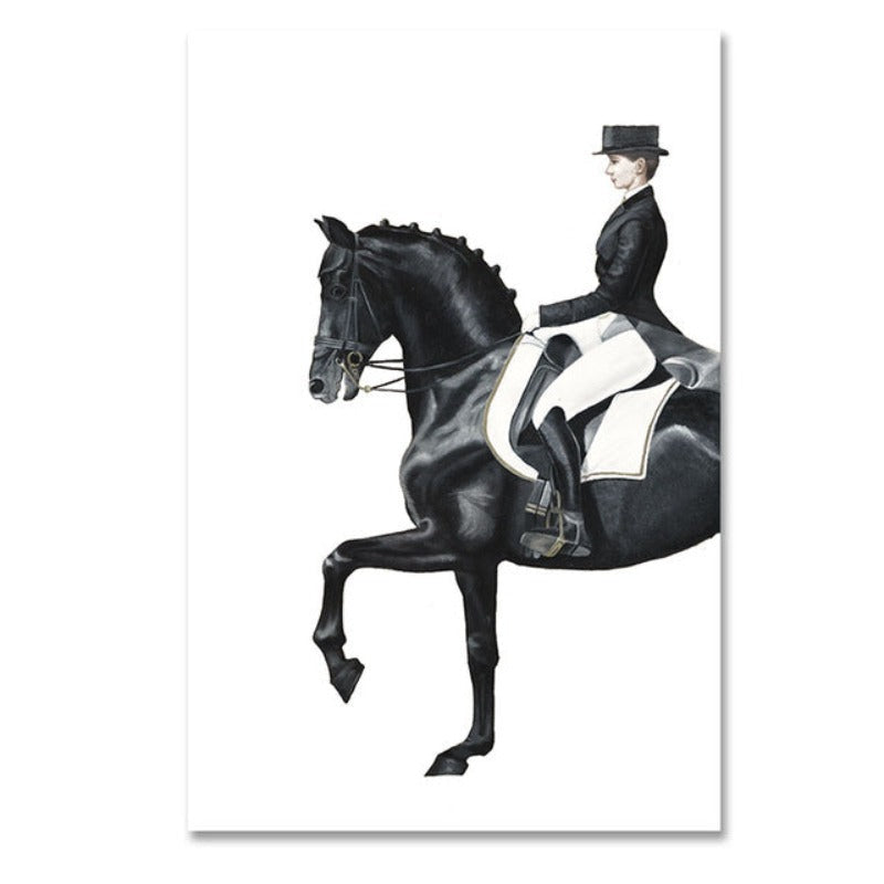Luxuriöse Figur Pferd - Leinwand Wandkunst Malerei