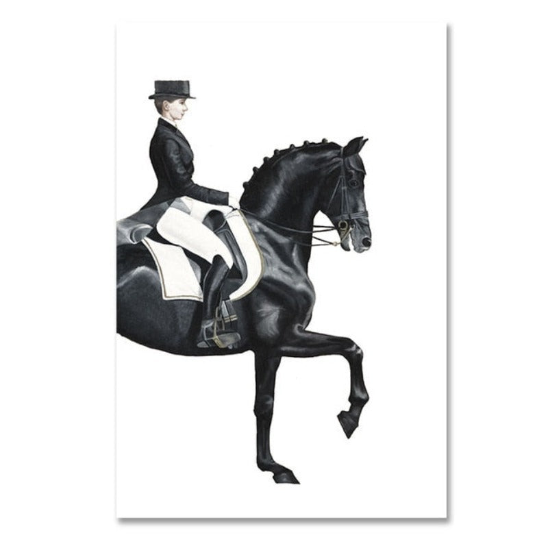 Luxuriöse Figur Pferd - Leinwand Wandkunst Malerei