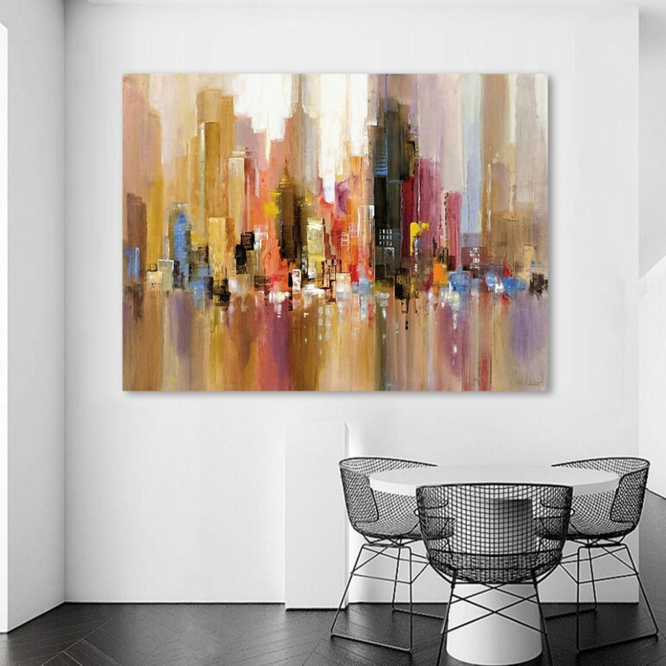 Spiegelbild der Stadt – Leinwandbild
