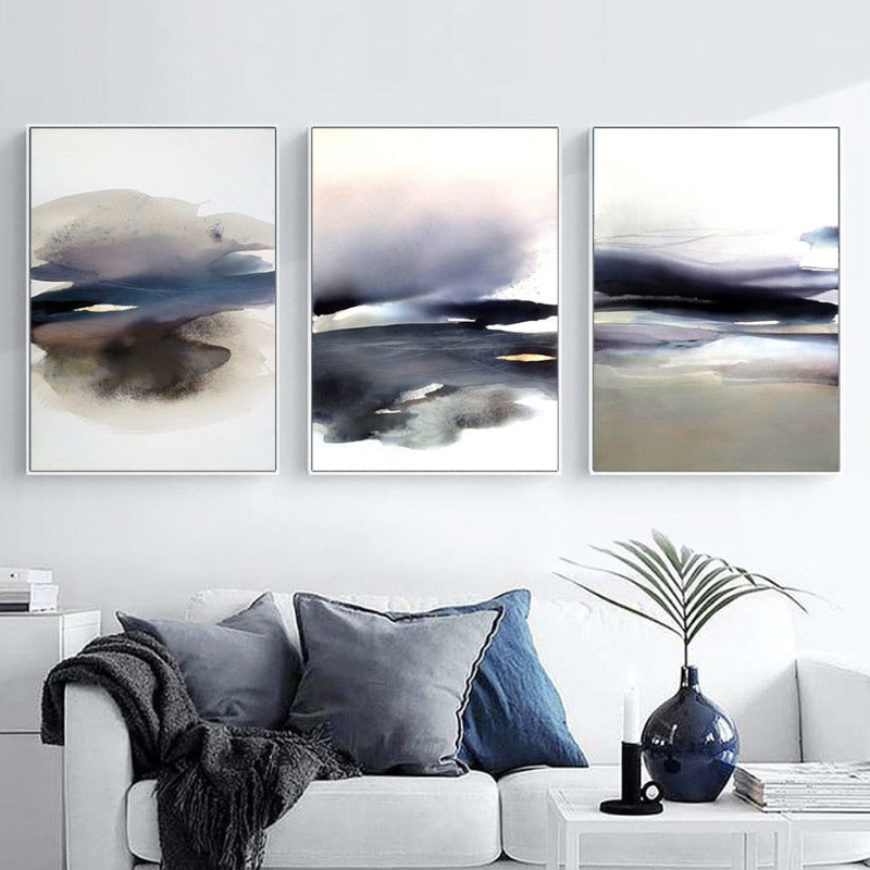 Dunkle Hintergründe - Leinwand Wandkunst Malerei