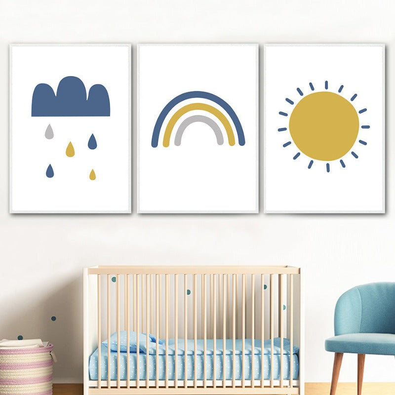 Sonniger Regenbogen – Leinwandbild