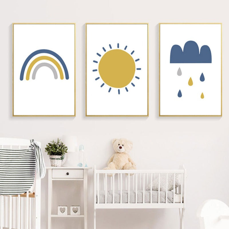 Sonniger Regenbogen – Leinwandbild