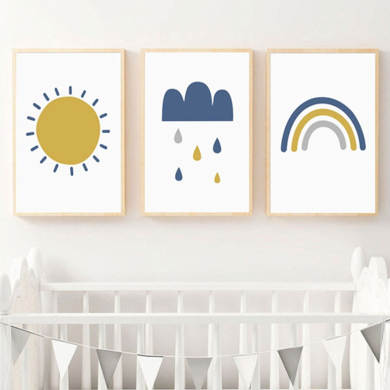 Sonniger Regenbogen – Leinwandbild
