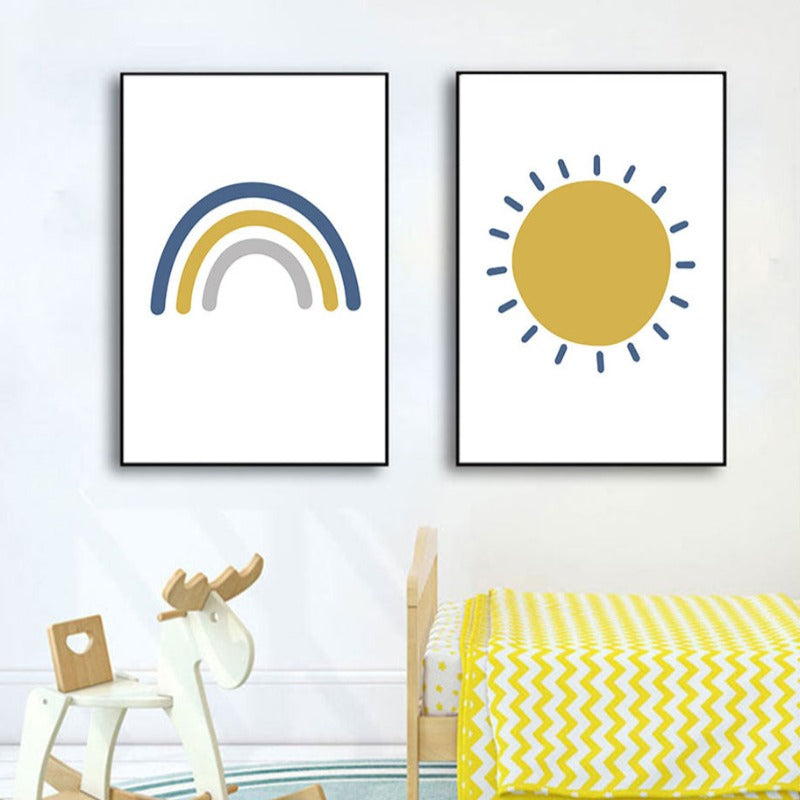 Sonniger Regenbogen – Leinwandbild