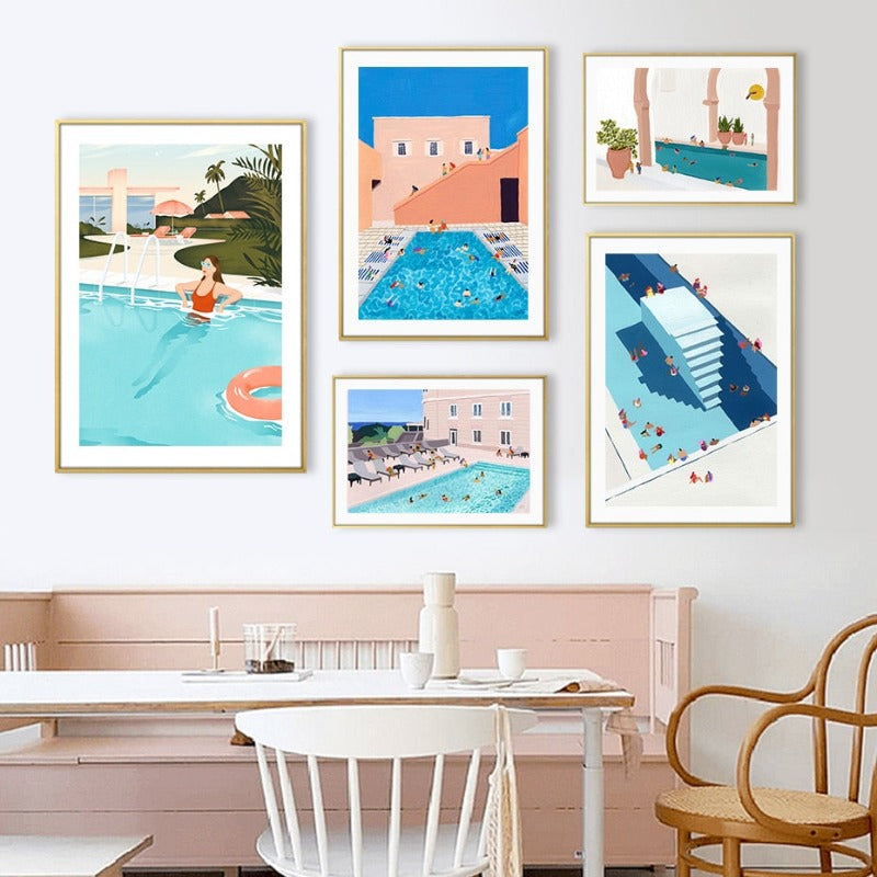 Wandbilder für sommerliche Schwimmpartys – Leinwandbilder