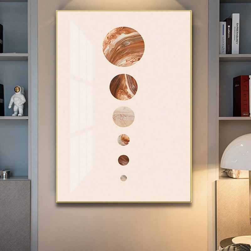 Modernes Sonnensystem Planet - Leinwand Wandkunst Gemälde